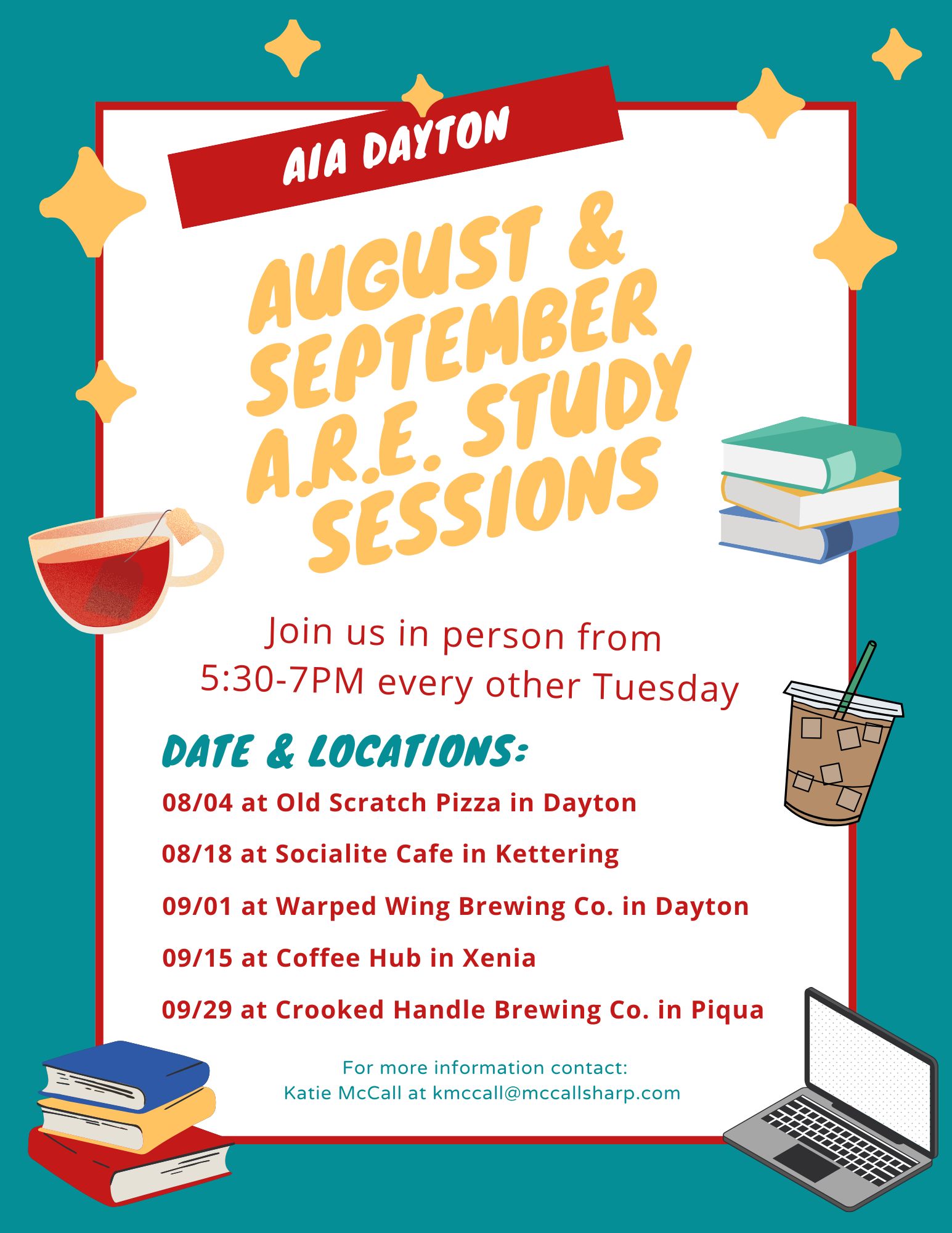AIA Dayton ARE Study Sessions - August and September 2026